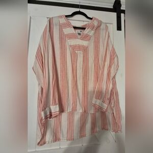 Old Navy Pink and White Striped Tunic